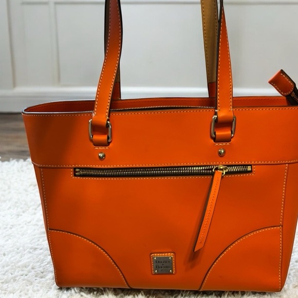 Dooney & Bourke Handbags - Dooney and Bourke Orange Leather Like New Bag